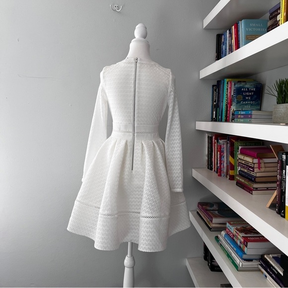 MAJE Rossignol white Fit-and-Flare Mini Dress size 1 or Small - Picture 9 of 16